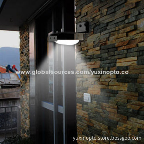 LED solar sound sensor lamp
